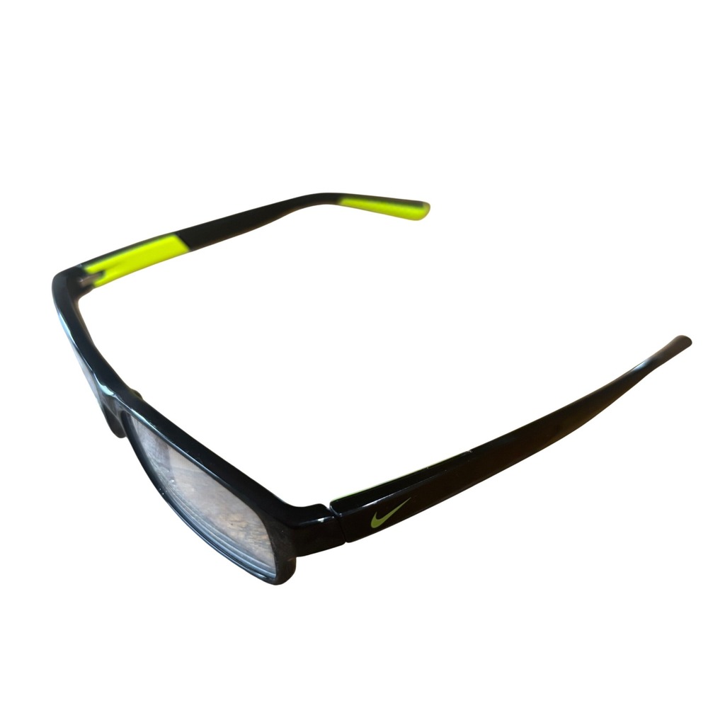 Nike 5534 Kids Eyeglasses Frames Black Volt Green Rectangular 48-15-130β 015